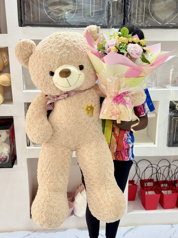 Peluche et bouquet de Ferrero