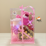 Box peluche fraise luxe