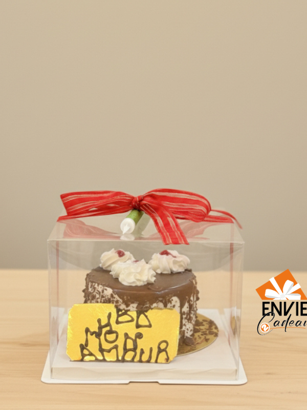 Gâteau avec emballage