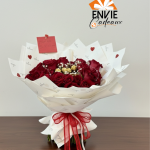 Bouquet de fleurs avec téléphone