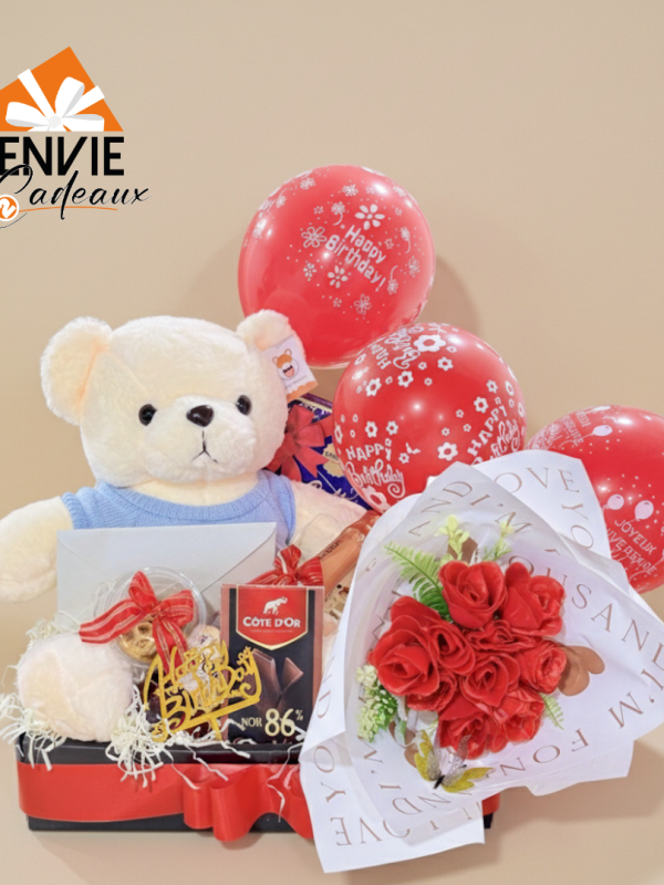 Box peluche anniversaire