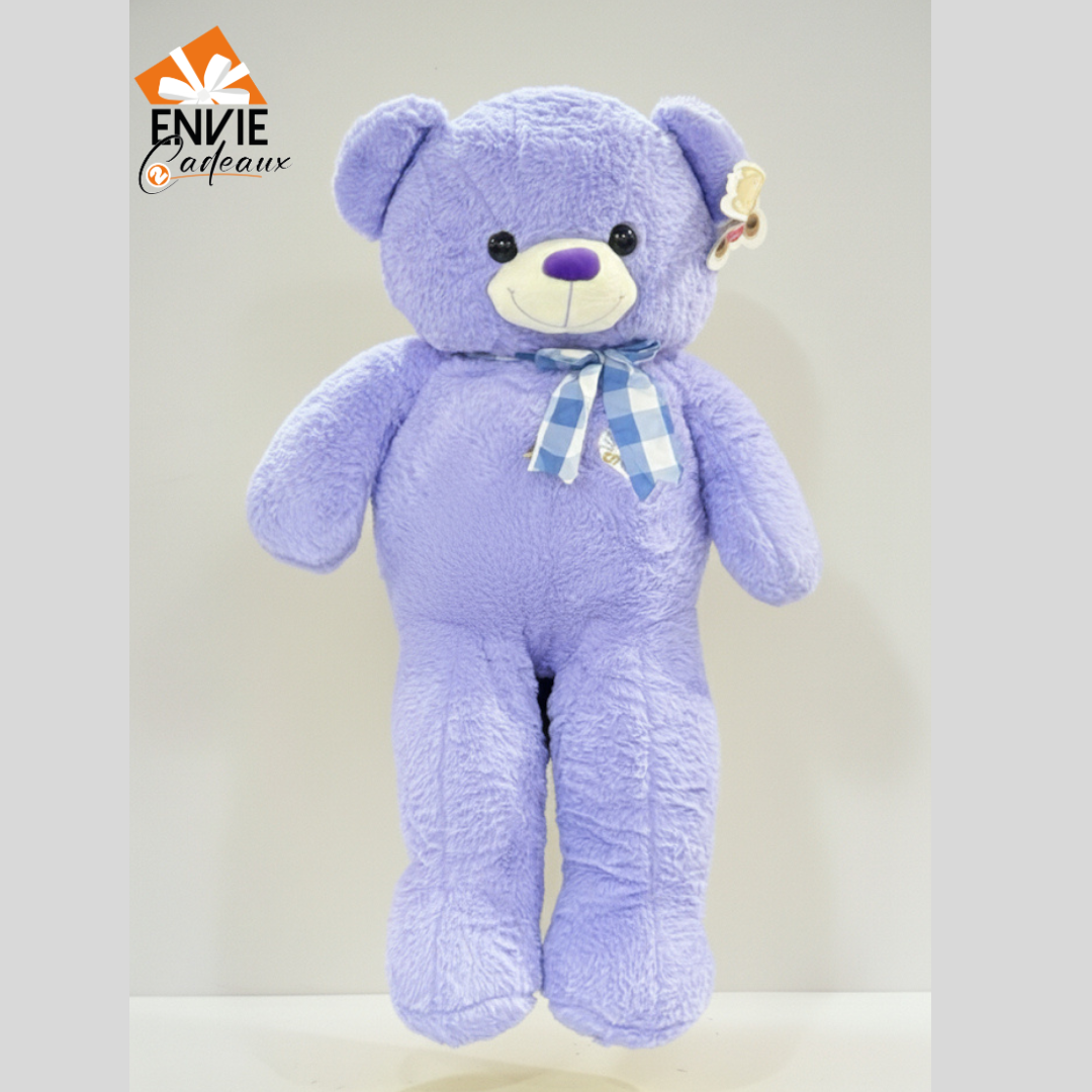 Peluche violet 80 cm