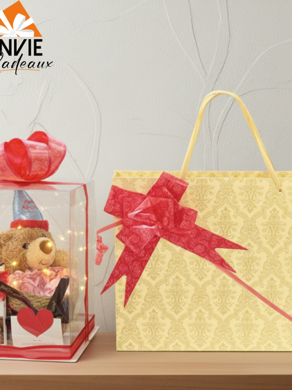 Box anniversaire peluche