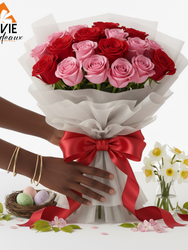 Bouquet des roses et love