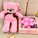 La box peluche  rose magique