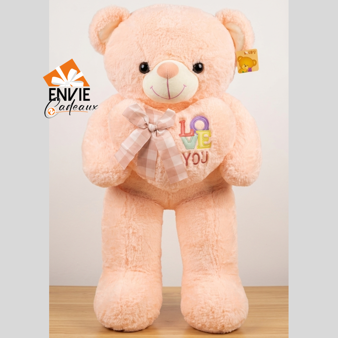 Peluche love rose