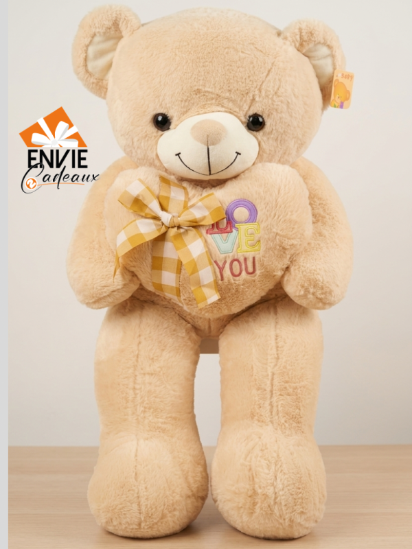 Peluche love marron