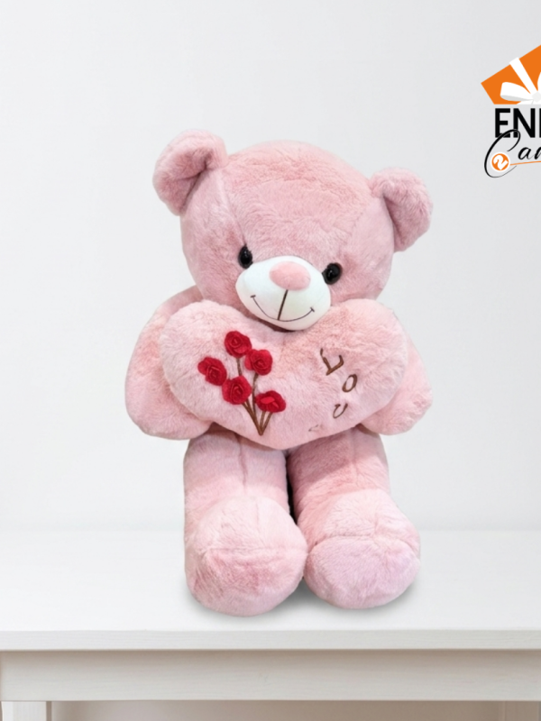 Peluche Mini love rose 55 cm