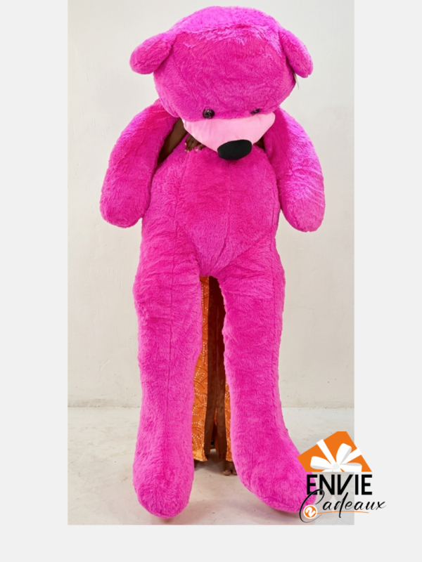 Peluche fushia 1m8
