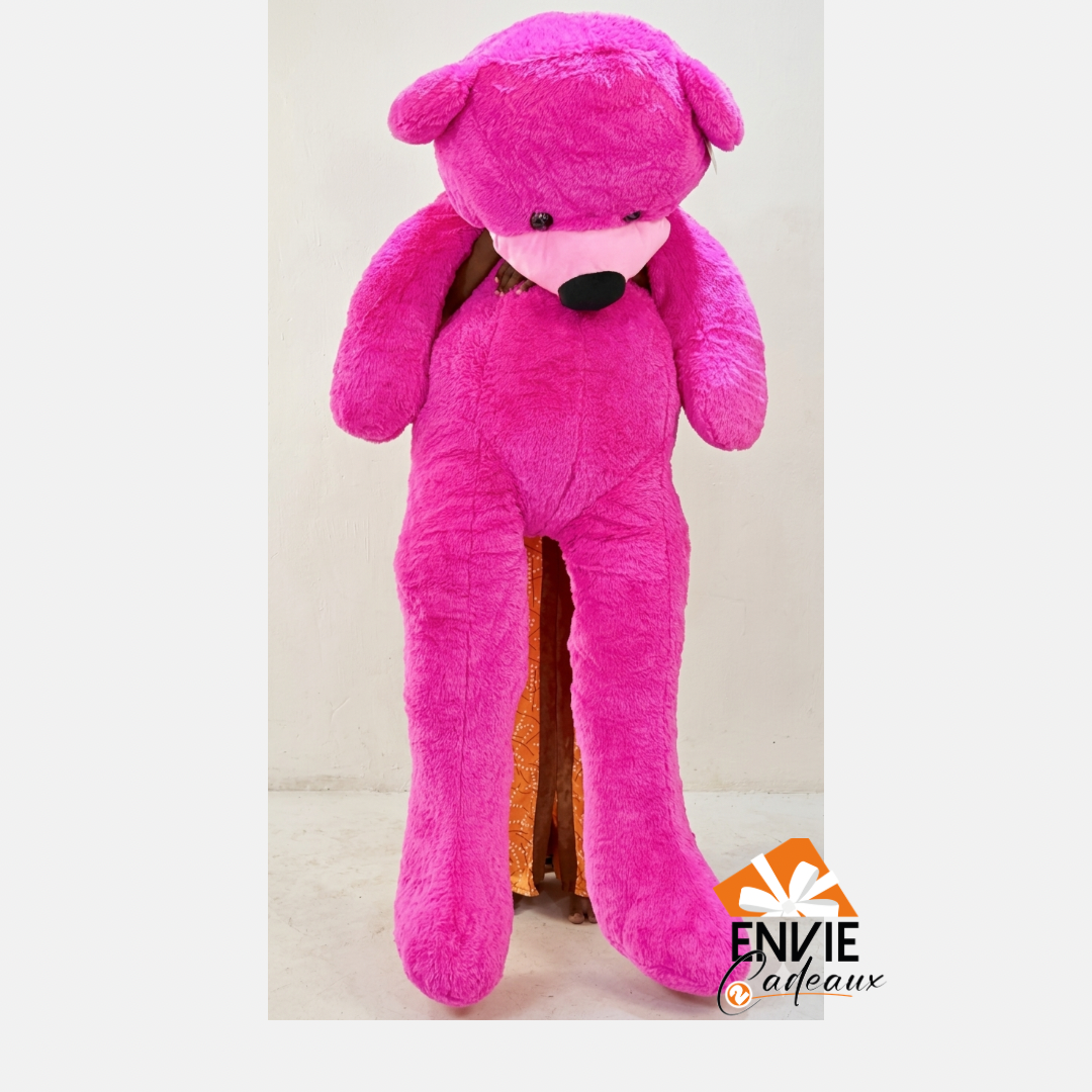 Peluche fushia 1m8