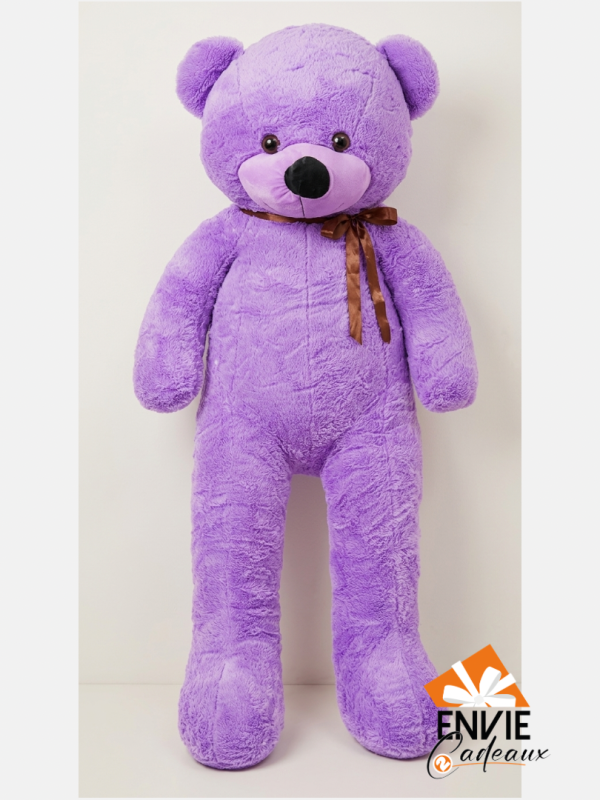 Peluche violet 1m6