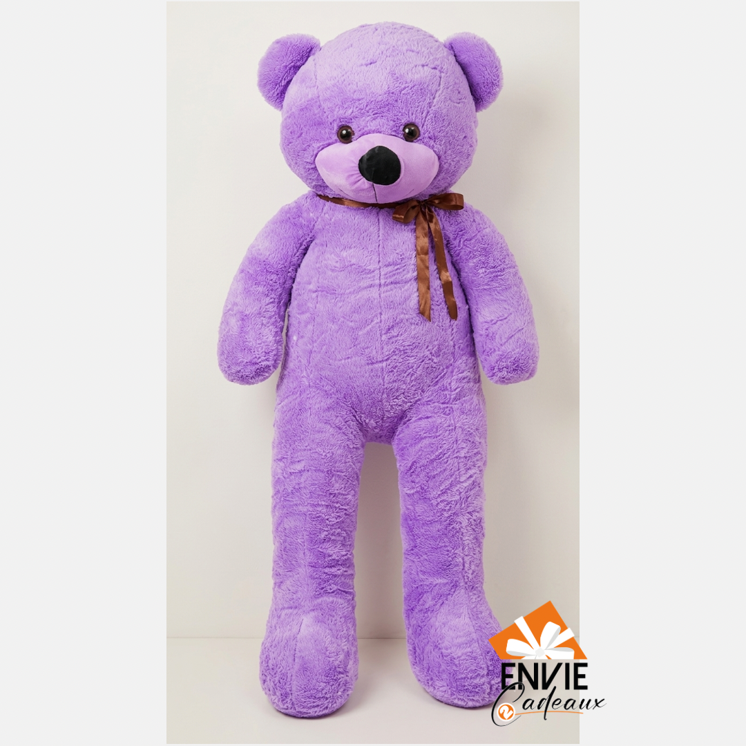 Peluche violet 1m6