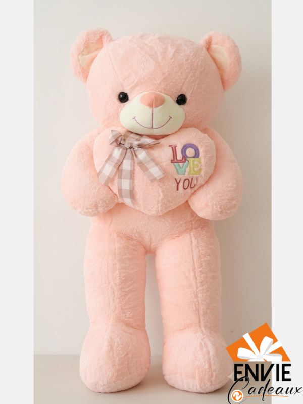 Peluche love rose  1m